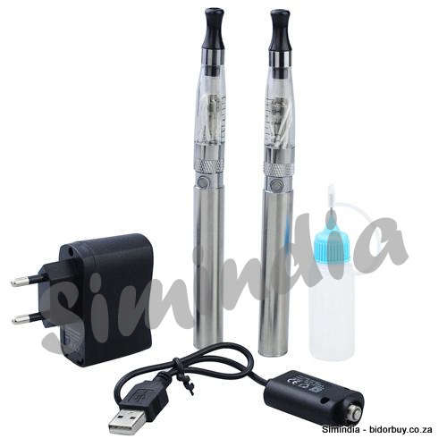 2Pcs 1100mAh EGO Stainless Steel Electronic Cigarette 1.6ml Multi Long Cotton Thread Atomizer