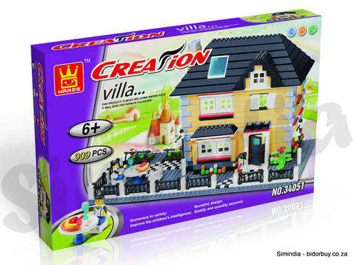 Huge 909 PCs CREATION VILLA High quality, Building Blocks