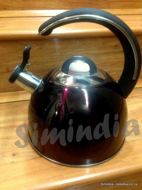 2.8 Litre Acrylic Funky Coloured Energy Saving Whistling Kettle - Maroon COLOUR
