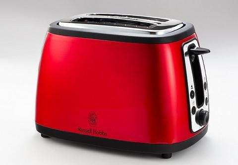 RUSSELL HOBBS TWO SLICE RED HERITAGE TOASTER 18260SA