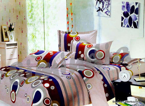 6 Piece Queen Size Cotton Feel Duvet Cover Set