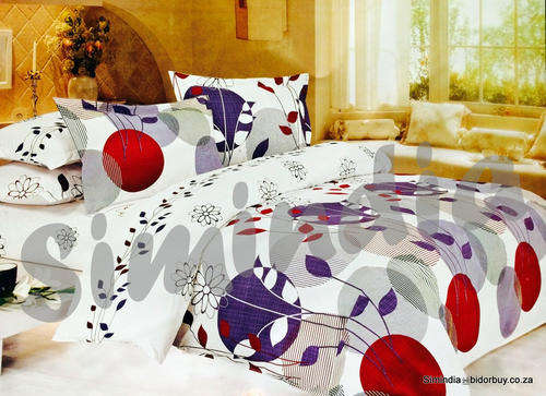 6 Piece Queen Size Cotton Feel Duvet Cover Set
