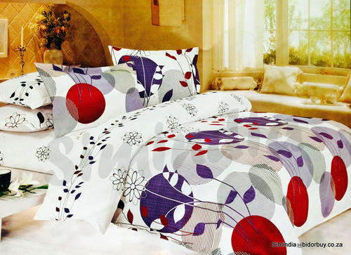 6 Piece Queen Size Cotton Feel Duvet Cover Set