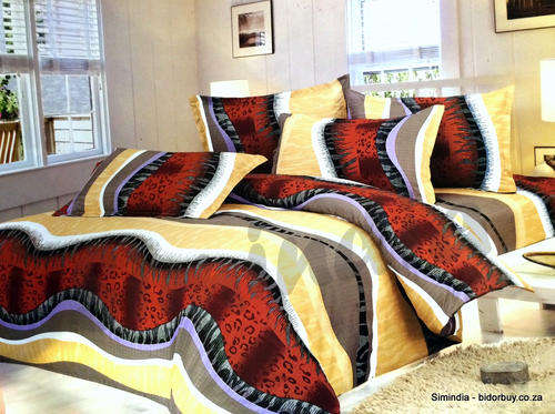 6 Piece Queen Size Cotton Feel Duvet Cover Set