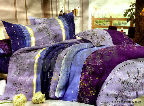 6 Piece Queen Size Cotton Feel Duvet Cover Set