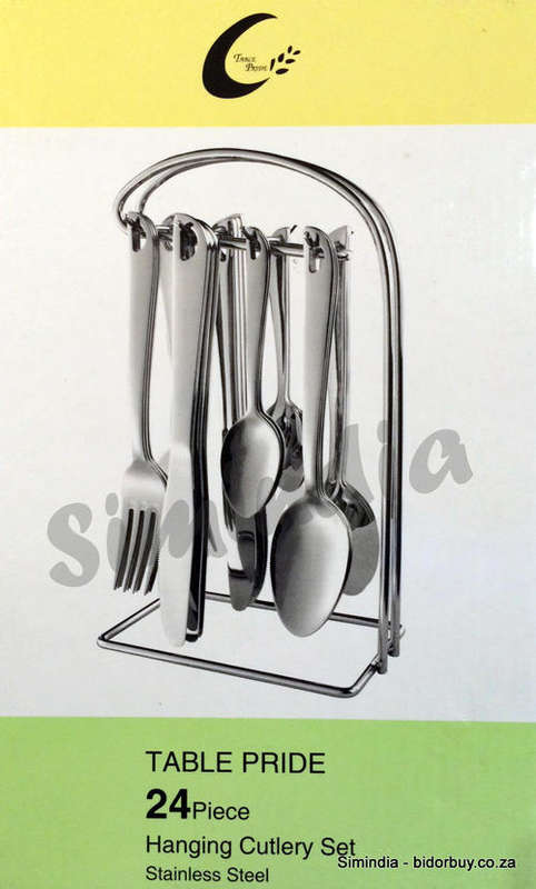New Arrival- Table Pride Stainless Steel High Quality 24 Pc Hanging Cutlery Set