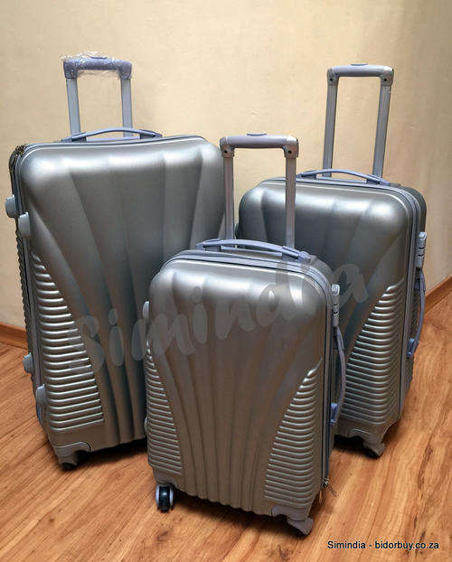 Set of 3 Suitcases Travel Trolley Luggage, ABS with Universal Wheels - Travel in Style