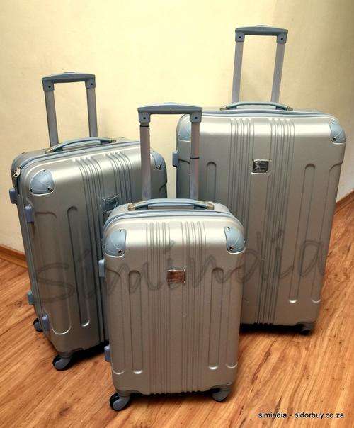 Set of 3 Suitcases Travel Trolley Luggage, ABS with Universal Wheels - Travel in Style - CHAMPAGNE