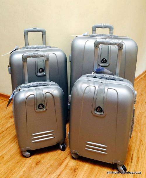 Set of 4 Suitcases Travel Trolley Luggage, ABS with Universal Wheels - Travel in Style - SILVER