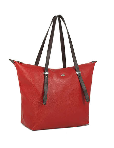 Introducing - J&C JACKY & CELINE Designer Bag Red Colour, Genuine Leather - Made in Italy