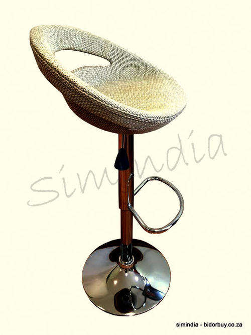 Modern Adjustable Pub Swivel Barstool - Rattan Wicker