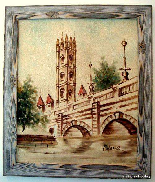 Elegant Orginal  signed Painting  Size- 60x70cms,Artist   by Chezar