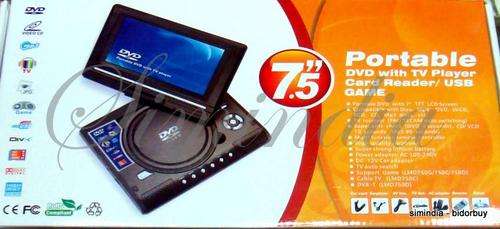 "Portable DVD with TV player,card reader,MP4 /usb game"