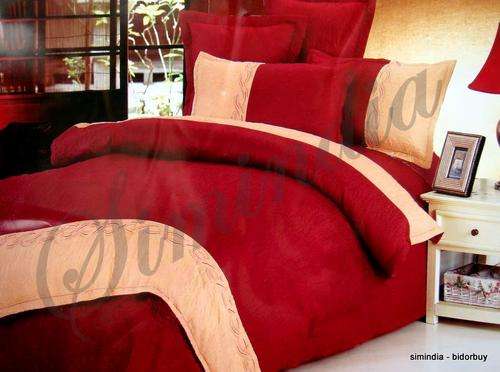 Elegant queen 6 imported Embroidered Polycotton embossed bed spead and Duvet Set