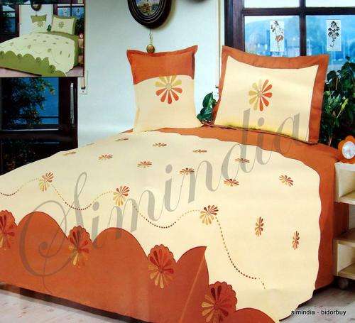 EMBROIDRED COTTON 6 PEICE QUEEN SIZE AND DUVET COVER SET