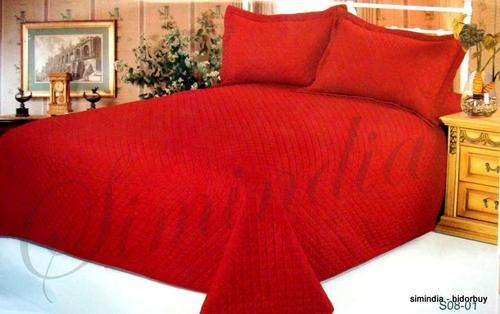 Cotton Quilted 4 pcs bed spread.