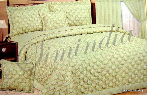 Queen size Bedspread Superior Luxurious Polycotton embossed 6 Piece