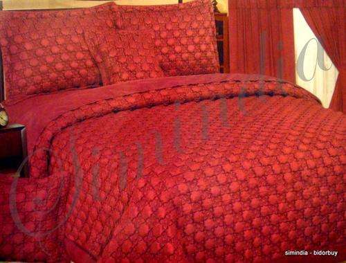 Queen size Bedspread Superior Luxurious Polycotton embossed 6 Piece