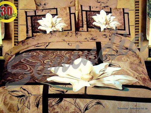 Excellent Quality 3d effect print cottonTouch Queen 6 pcs Duvet Cover Set