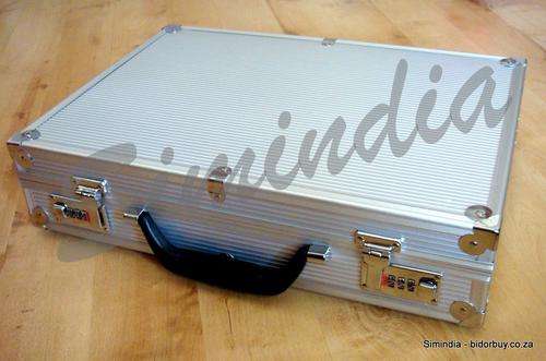watch briefcase for  watches.. with combination locks and 25 velvet compartment