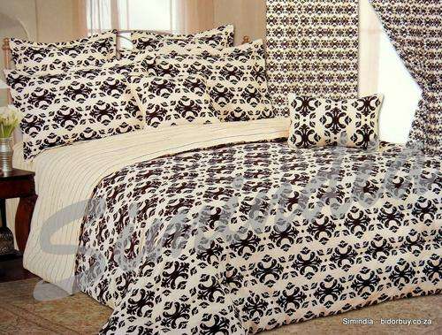 Queen size Bedspread Superior Luxurious polymix with velvet embossed 12 piece comforter set