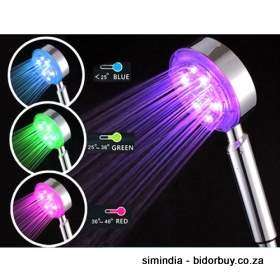 Multi Color Hand Shower With  8 Led Lights