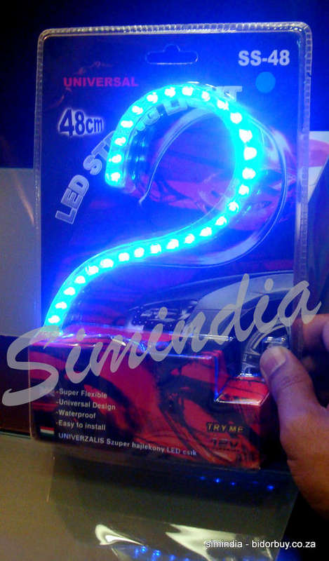 48 cm LED Light for Car, Motorbikes - Super Flexible BLUE Colour & Waterproof