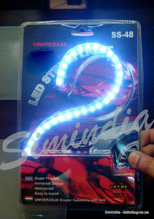 24 cm LED Light for Car, Motorbikes - Super Flexible WHITE Colour & Waterproof