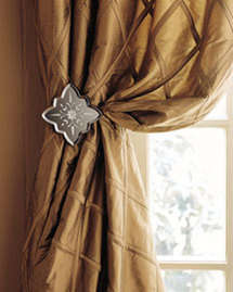 ready made Silk Pintucks curtains for most elegant house.