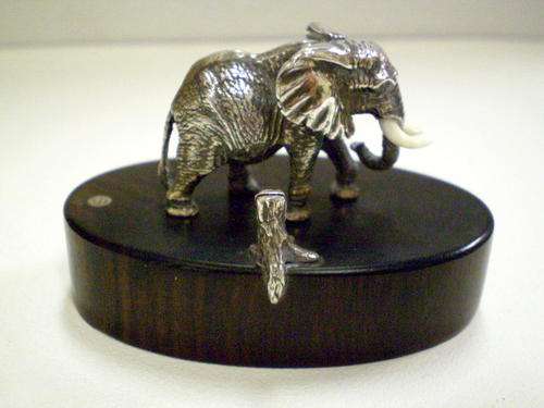 SCULPTURE IN SILVER BY PATRICK MAVROS - ELEPHANT