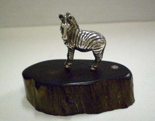 SCULPTURE IN SILVER BY PATRICK MAVROS - ZEBRA
