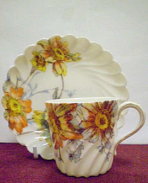 LIMOGES DEMITASSE CUP& SAUCER - HAVILAND & CO  1879-1889