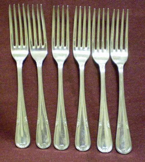 WALKER AND HALL 6 LARGE FORKS - SUPERB QUALITY!!