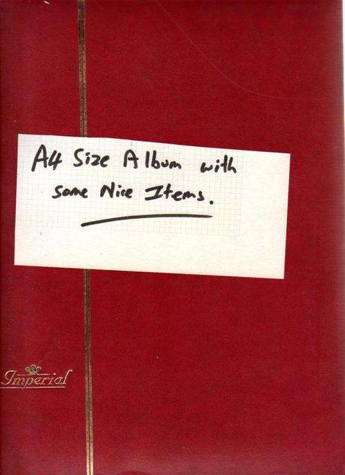 A4 size album with some nice items (A)