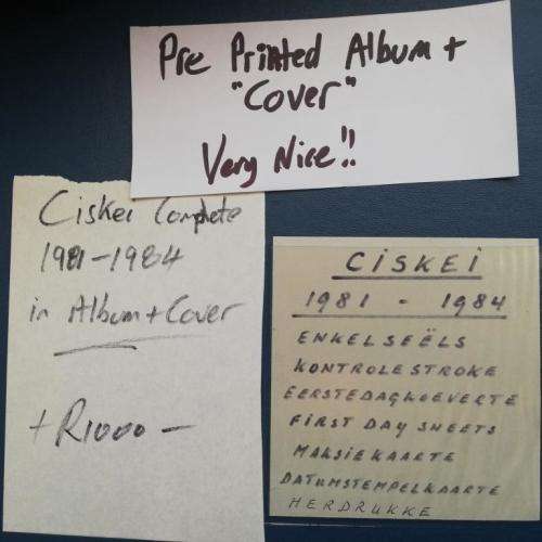 Ciskei 1981-84 in Nice Album (Lot2409)