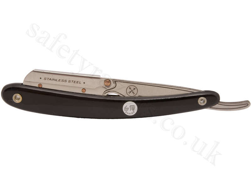 Parker 33R Stainless Steel Shavette Razor (Black)