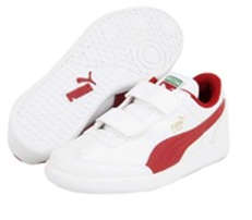 Puma Kids Liga Infants white-rio red Kids size 3/4/5 End of Winter Sale