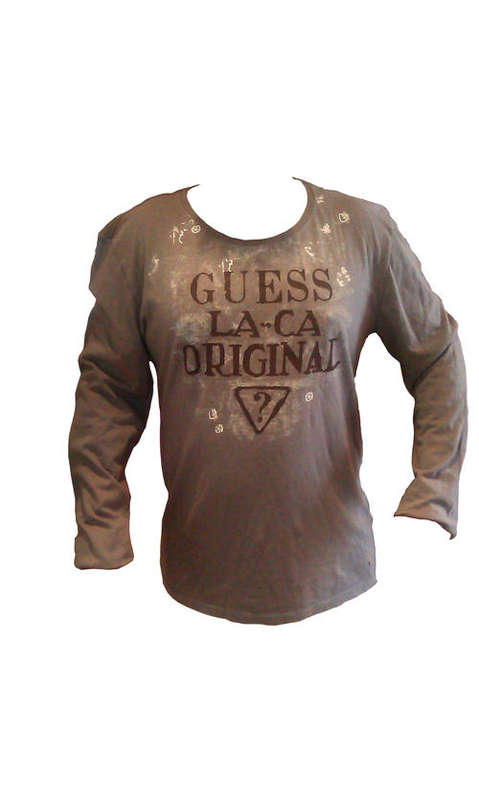 Guess Long Sleeve Original Tee Xtra Large