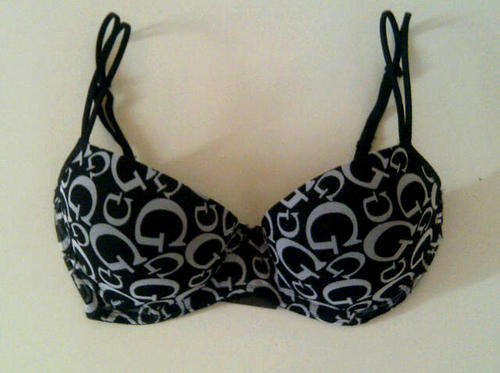 Guess Bra Black with G's all over size 32c