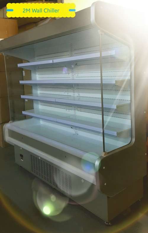 WALL CHILLER 2M / BEVERAGE REFRIGERATOR / COMMERCIAL FRIDGE / BEVERAGE COOLER / DISPLAY FRIDGE