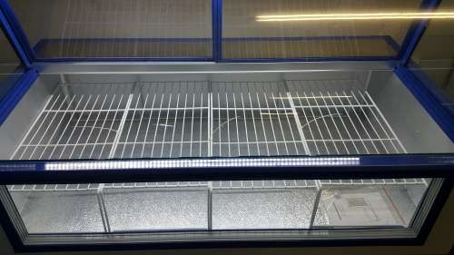 MEAT DISPLAY FRIDGE - CURVED GLASS - DELI BUTCHERY FRONT DISPLAY - DISPLAY FRIDGE FOR BUTCHER 1.5 M