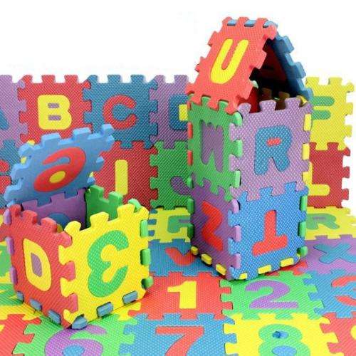 26 Piece set children mini EVA Foam Alphabet Letters Floor Soft Baby Mat 3d puzzle Kids Educ