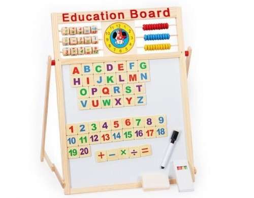 Drawing Board Baby Toys Double-faced Board Wooden Multifunctional Magnetic Board Kids Educational Dr