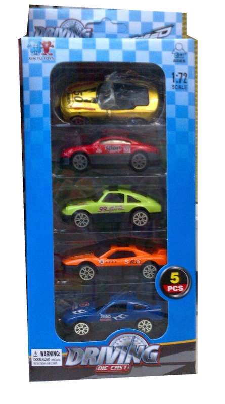 Driving Die Cast metal Design Racing car Model (5 cars per set) collect all 2 sets