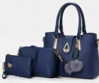 3 in 1 Set of Bags Women Bags Set for Shopping Casual Color RED