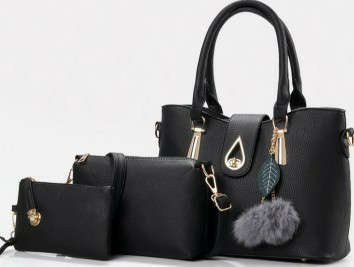 3 in 1 Set of Bags Women Bags Set for Shopping Casual Color RED
