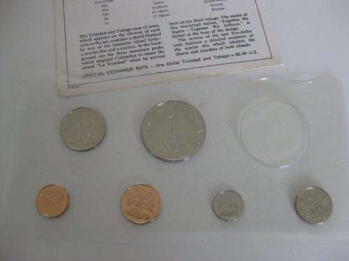 1971 Trinidad and Tobago Coin Set (Silver Missing)