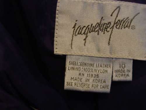 GENUINE LEATHER SKIRT  ****DEEP PURPLE