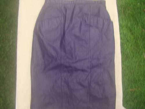 GENUINE LEATHER SKIRT  ****DEEP PURPLE