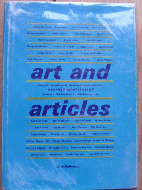 ART AND ARTICLES in honour of Heather Martienssen